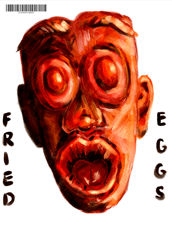 fried eggs, spiegeleier, rot, orange, gelb, procreate portrait, js creative space, künstler in wien, grafikdesign wien